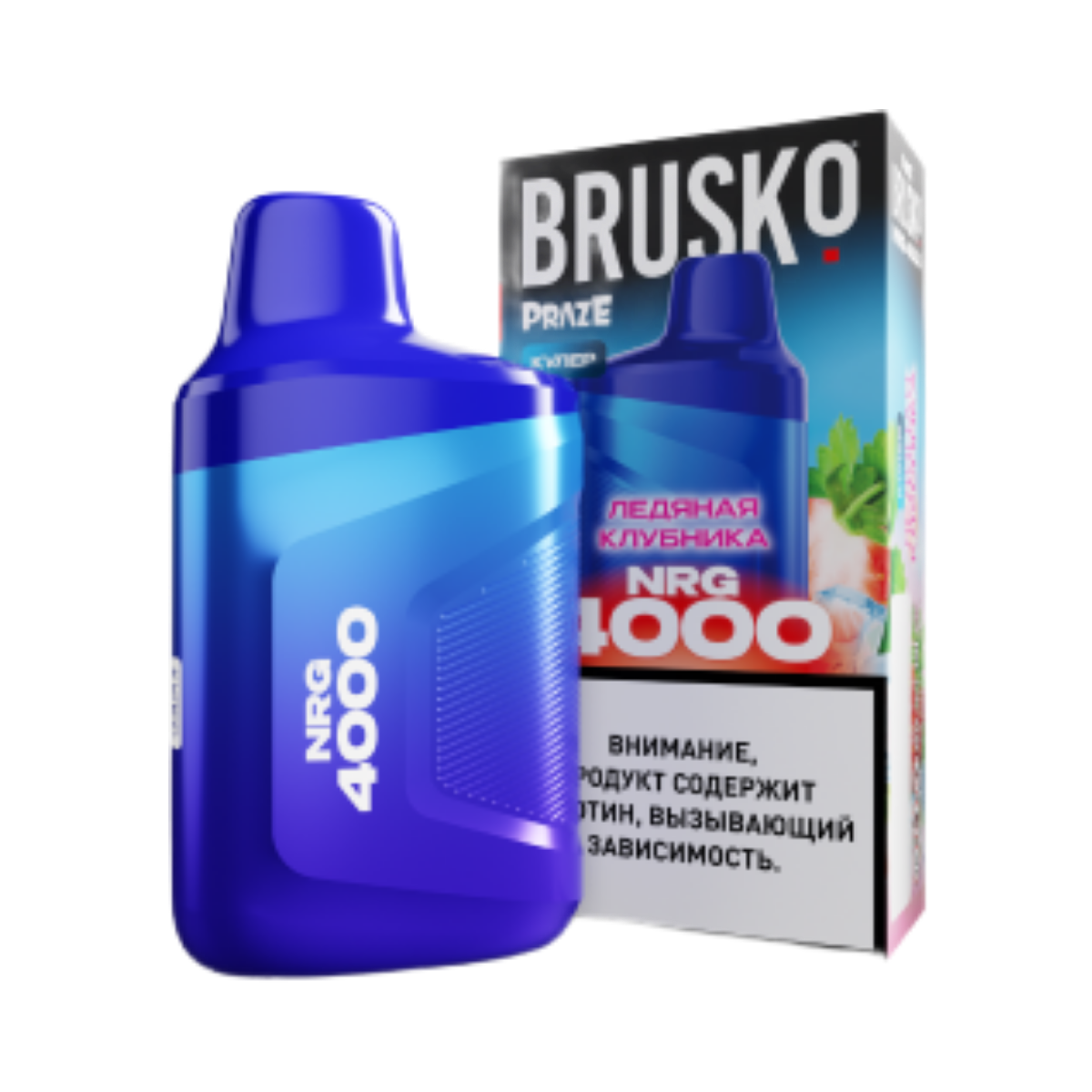 BRUSKO NRG 4000 Ледяная клубника 2%