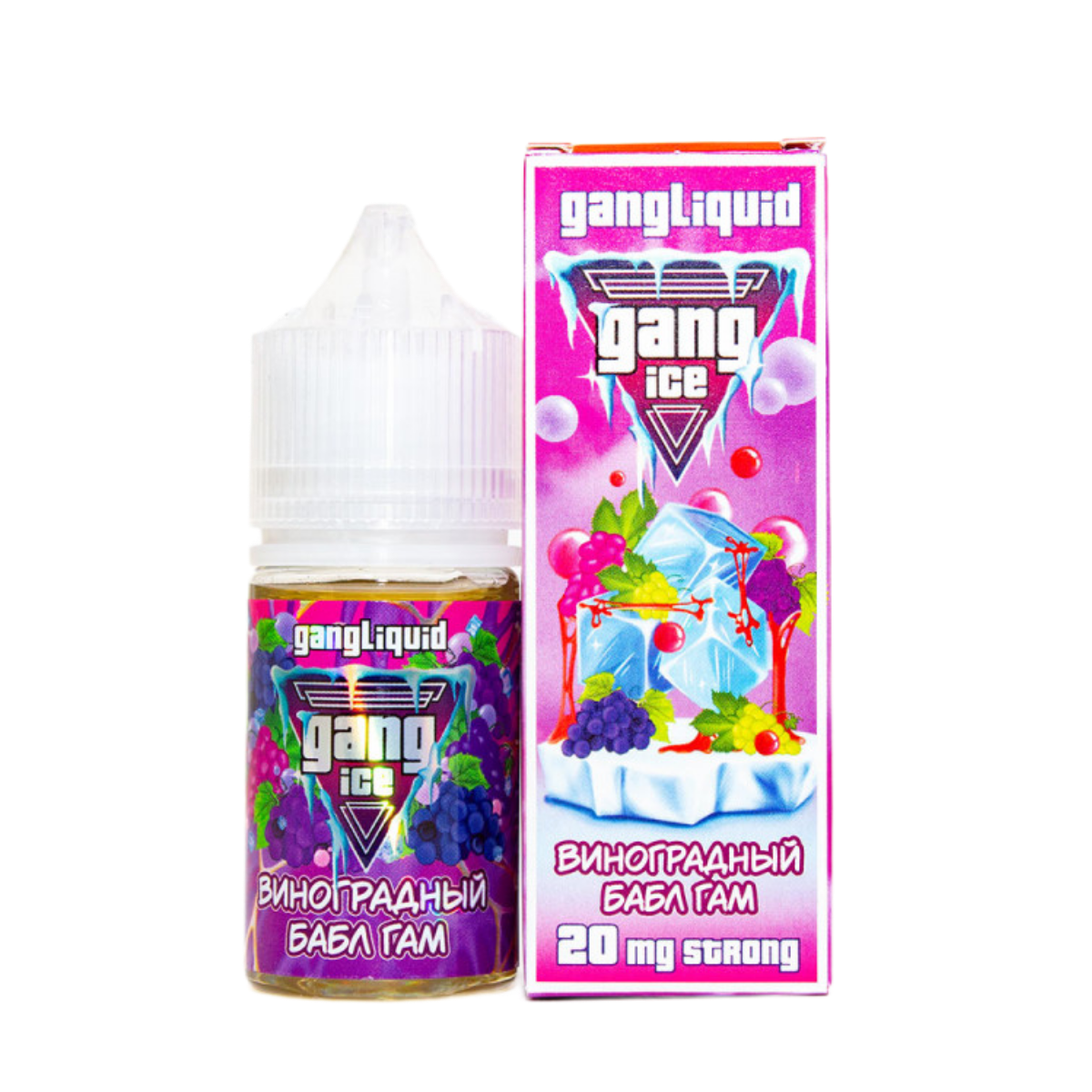 GANG ICE Strong Виноградная жвачка 30мл 2%