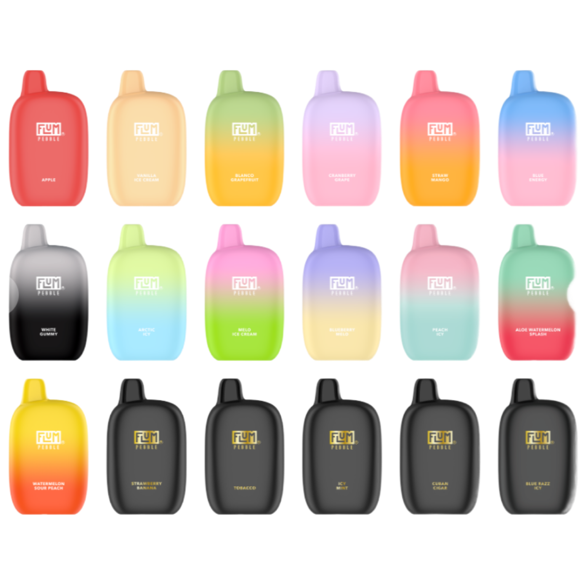 FLUM Pebble 6000 Малина арбуз лимон 2%