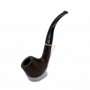 Трубка TVC под фильтр стандарт 9мм тёмно-коричневая с золотой полосой в чехле