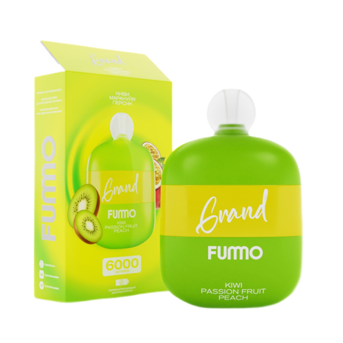FUMMO GRAND 6000 Киви маракуйя персик 2%