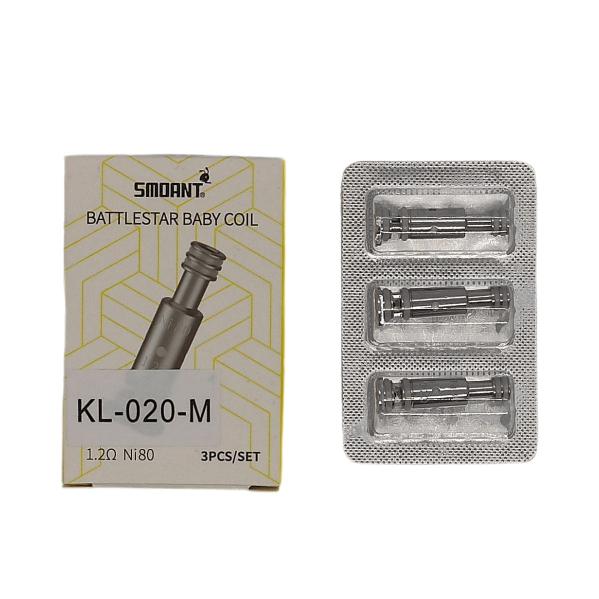 Smoant Battlestar Baby/Charon Baby Ni80 Coil 1.2ohm KL-020-M-COIL (в упак. 3 шт.)