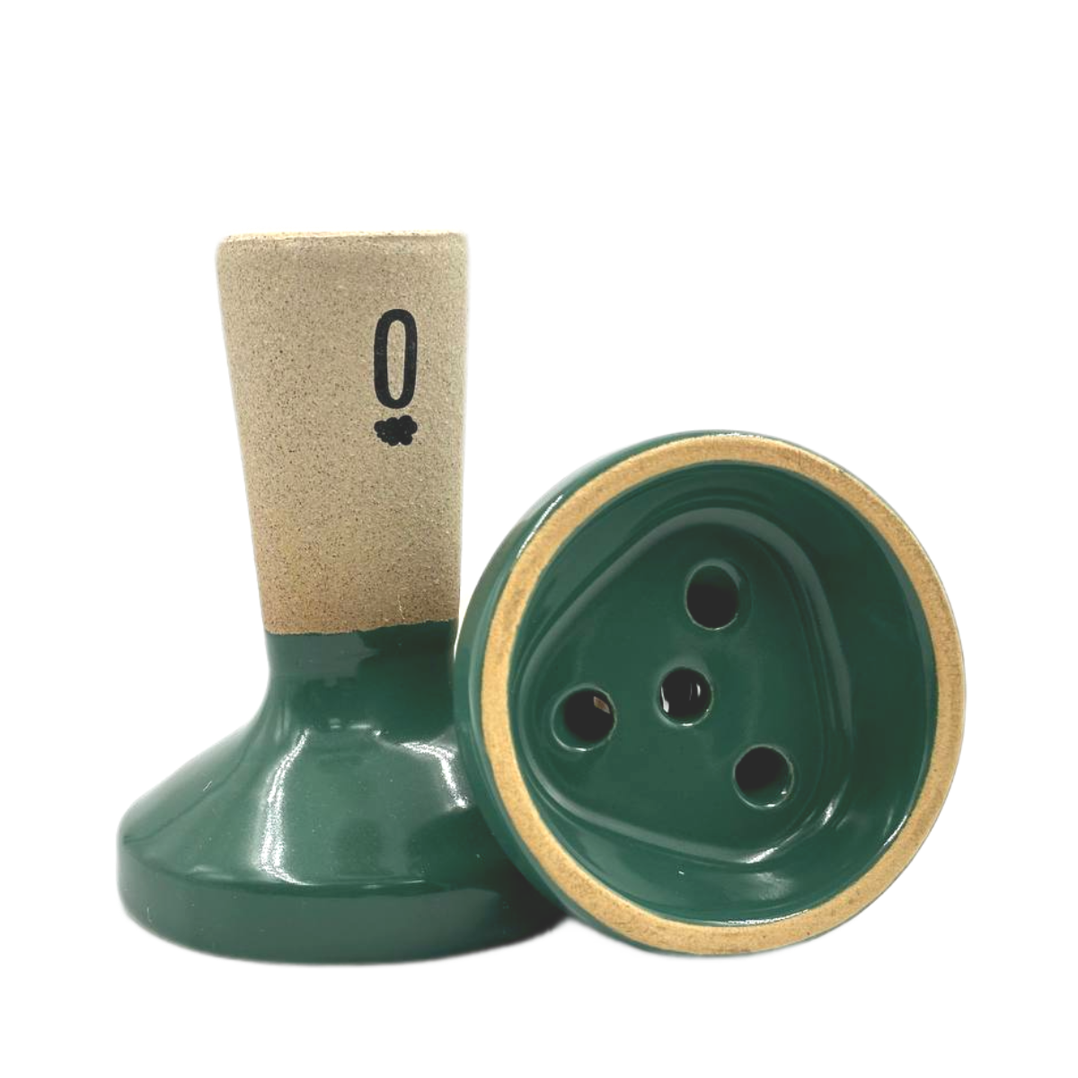 Кальянная чашка керамическая ОБЛАКО TRIO Black зеленый