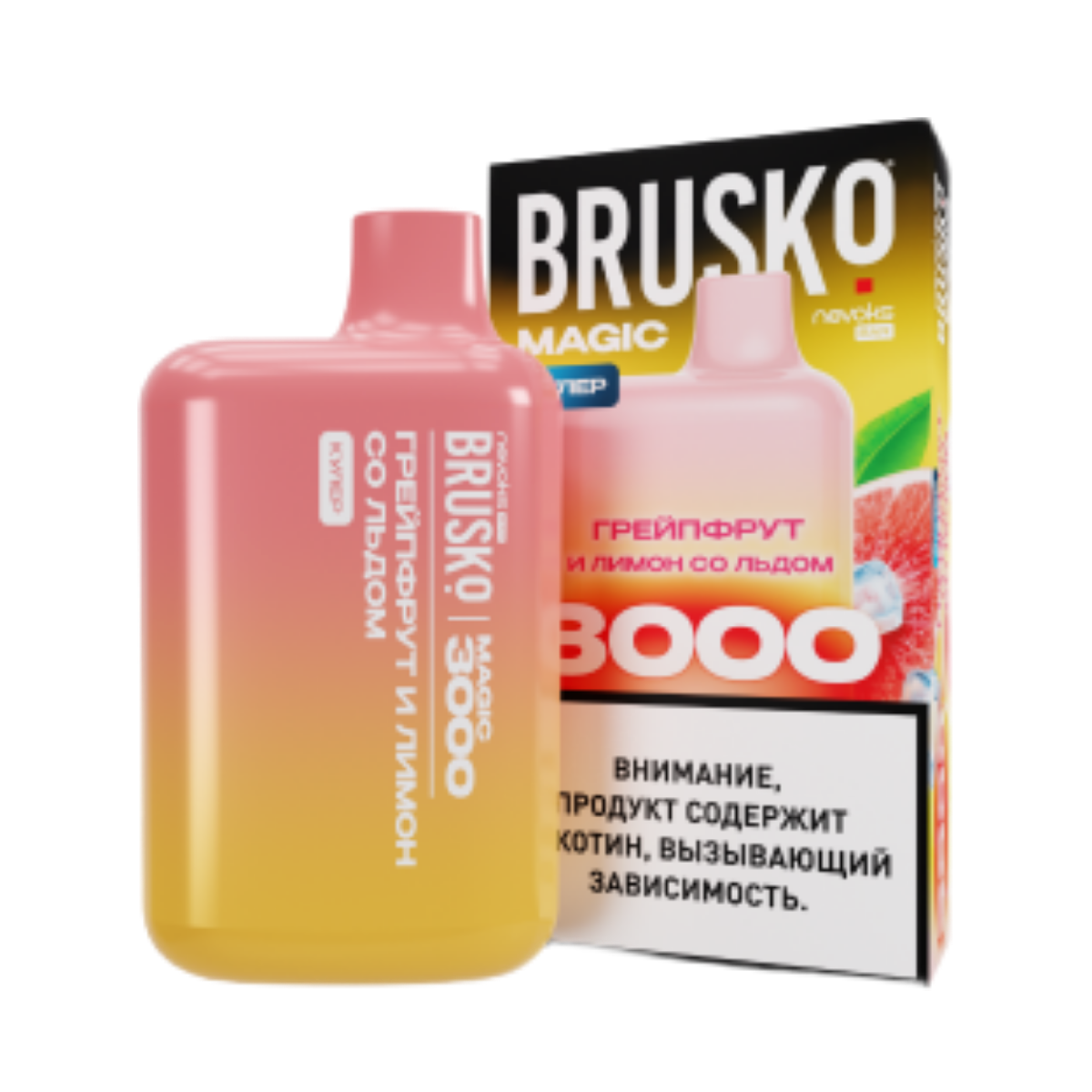 BRUSKO MAGIC 3000 Грейпфрут и лимон со льдом 2%