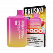 BRUSKO MAGIC 3000 Персик и малина со льдом 2%