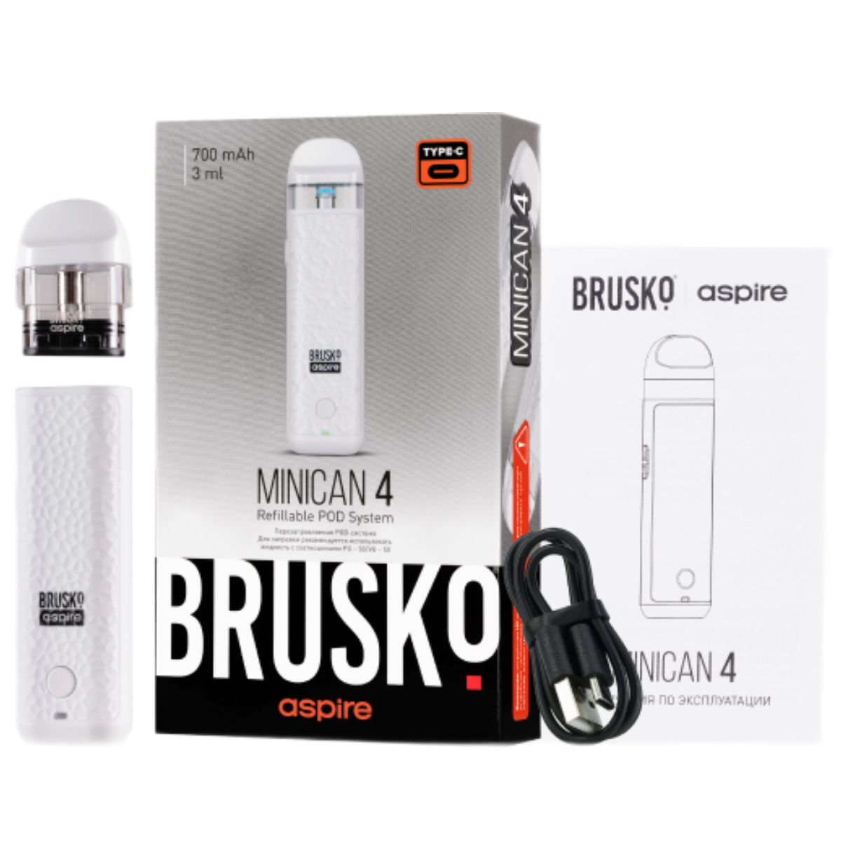 BRUSKO MINICAN 4 700mAh Красный