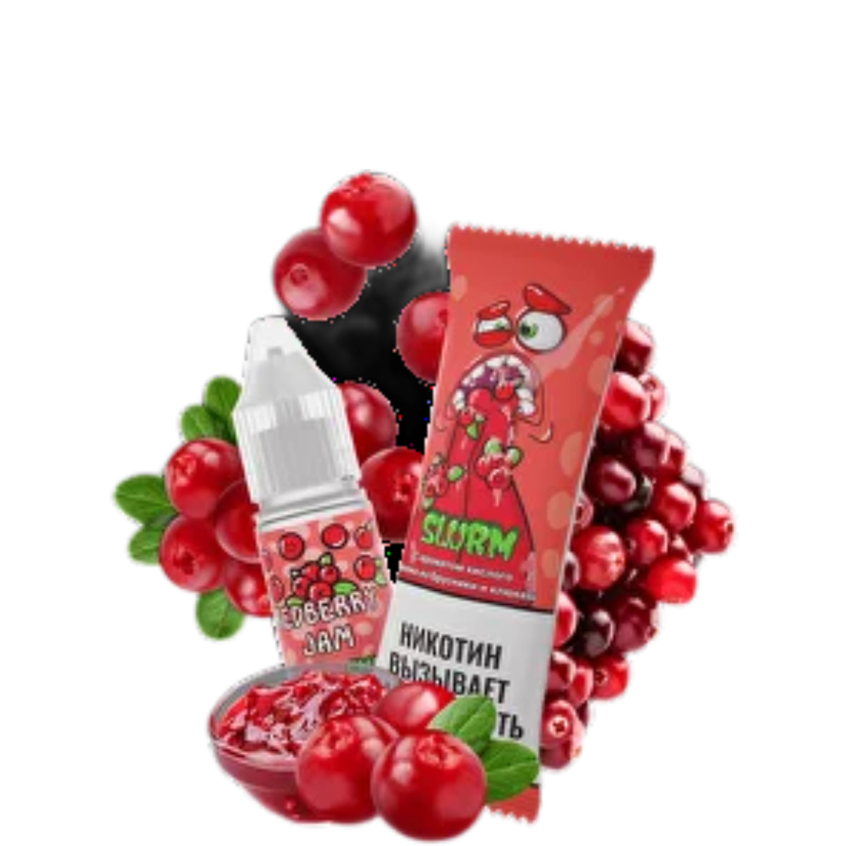SLURM Кислый джем из брусники и клюквы 10мл.15мг