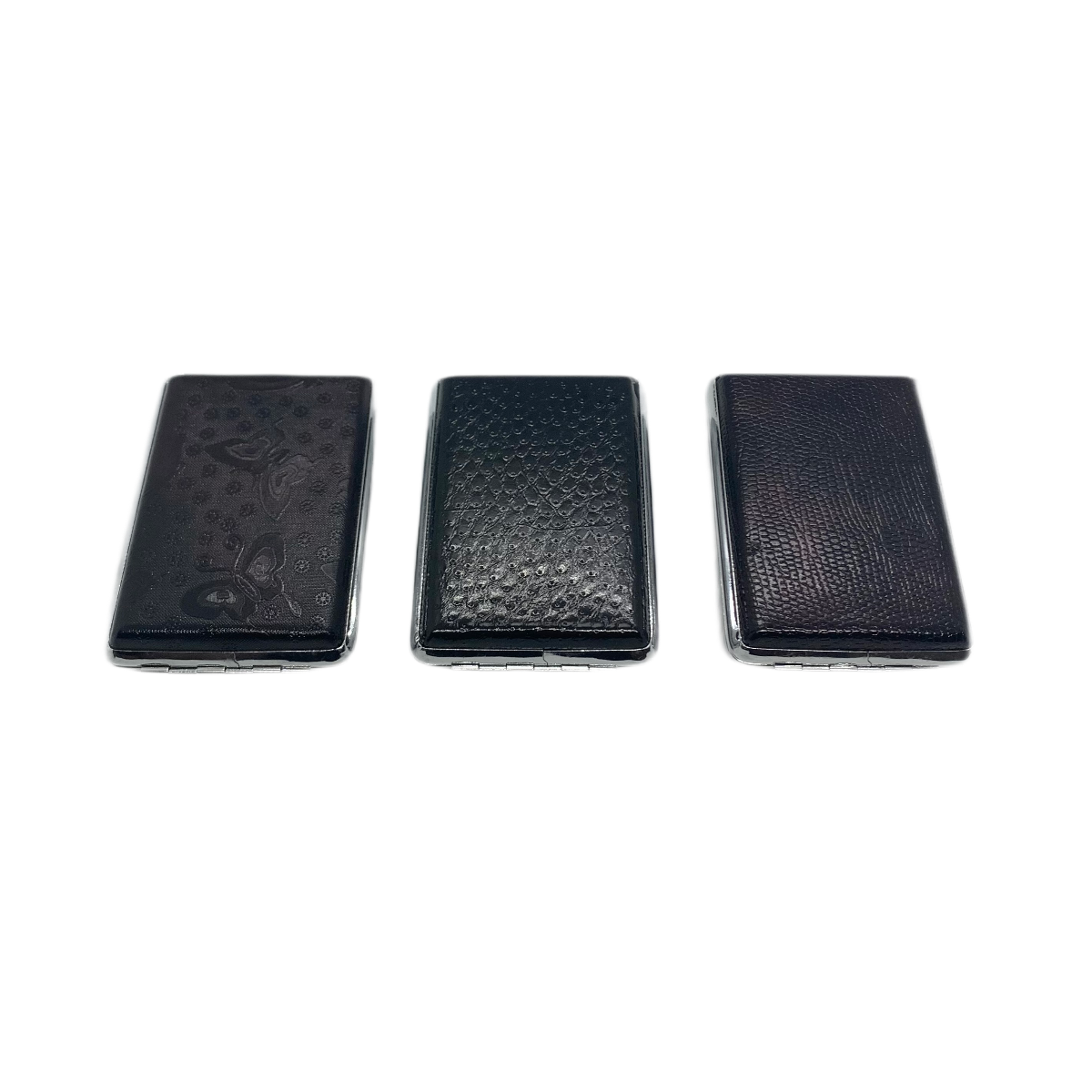 Портсигар метал.+ иск. кож. р/з (14 сиг.) CCM-21