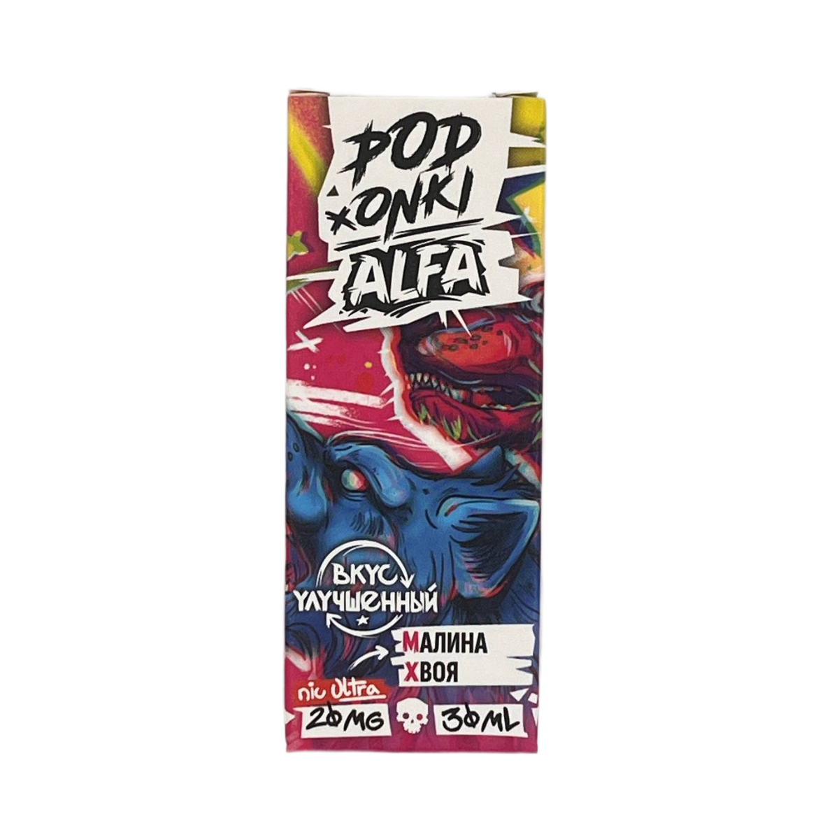 POD ONKI ALFA ULTRA Малина хвоя 30мl. 20 мг