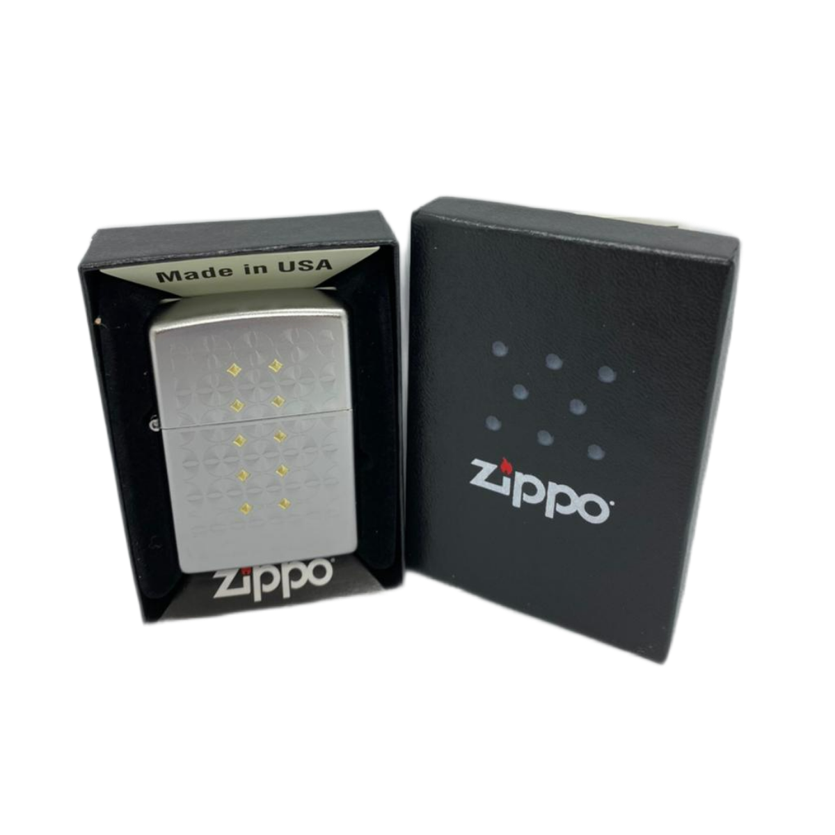 ZIPPO/49570 Sand Dollar Pattern c покр. Satin Chrome, латунь/сталь, серебр., матов.