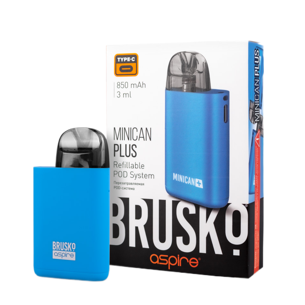 BRUSKO MINICAN PLUS 850mAh Синий