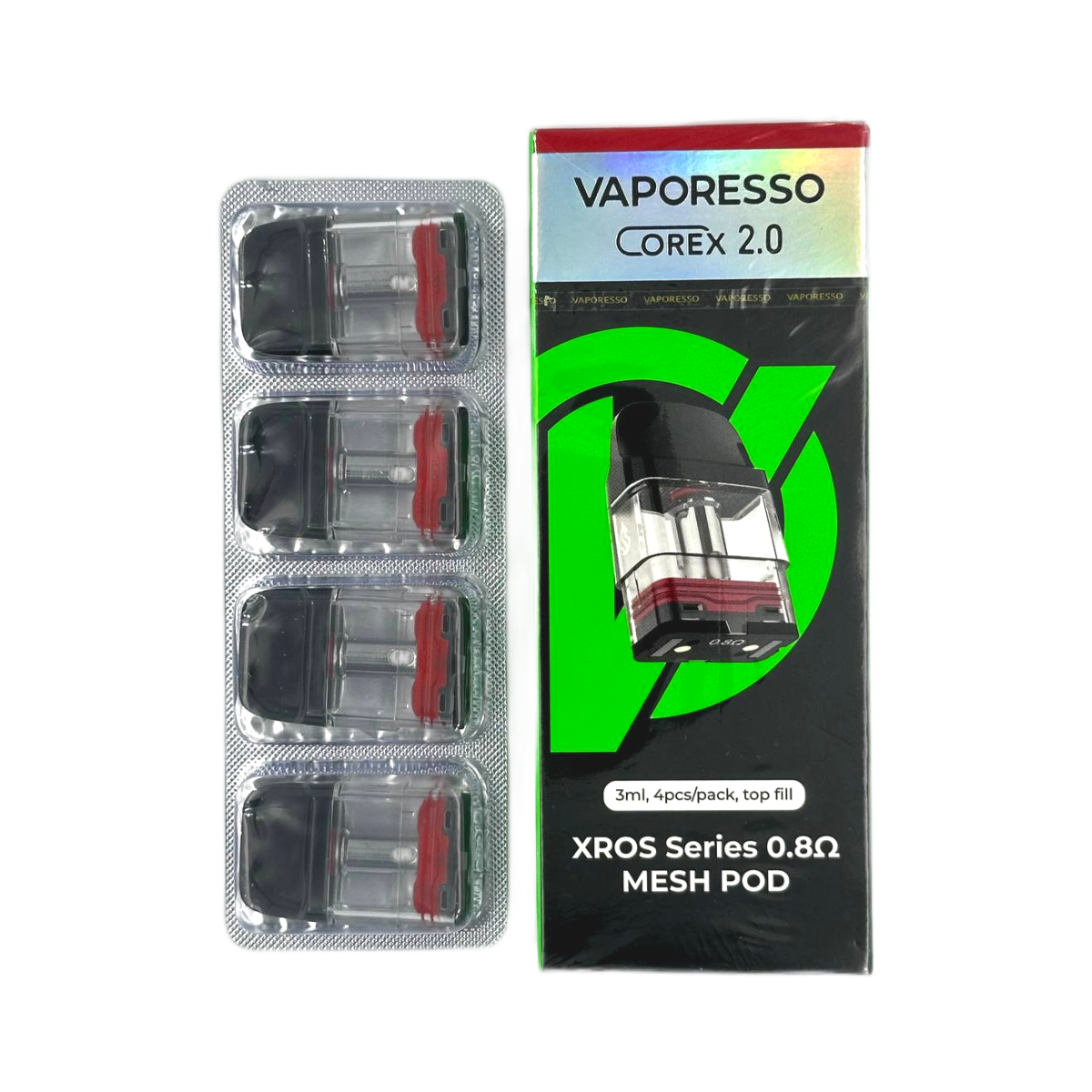 VAPORESSO XROS 0.8ohm 3ml COREX 2.0 Pod  (в упак. 4 шт.)