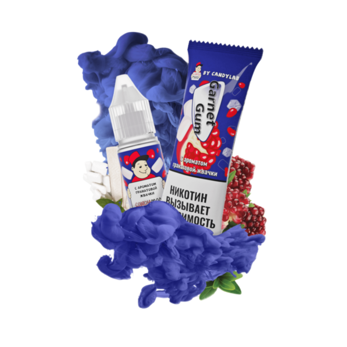 CANDYMAN Гранатовая жвачка 10мл.15мг