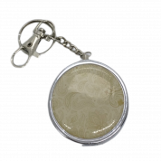 Пепел. мет. Карманная с рисун. D5 см. AM-175