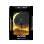 ZIPPO/48781 Mythological Design покр.Glow In The Dark Green, лат/сталь,чёрн.