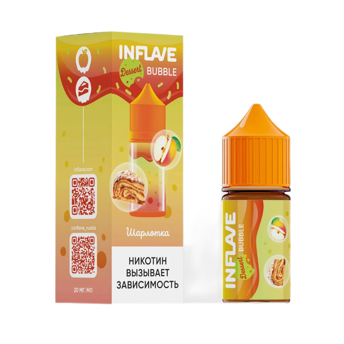 INFLAVE BUBBLE Шарлотка 30мl. 2%