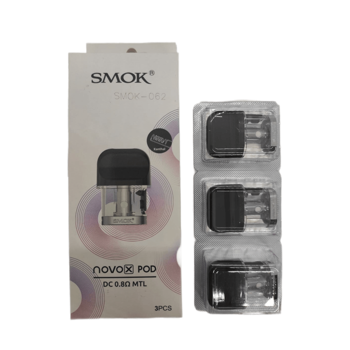 Smok novo X DC 0.8ohm MTL 2ml Pod SMOK-062-POD (в уп. 3 шт.)
