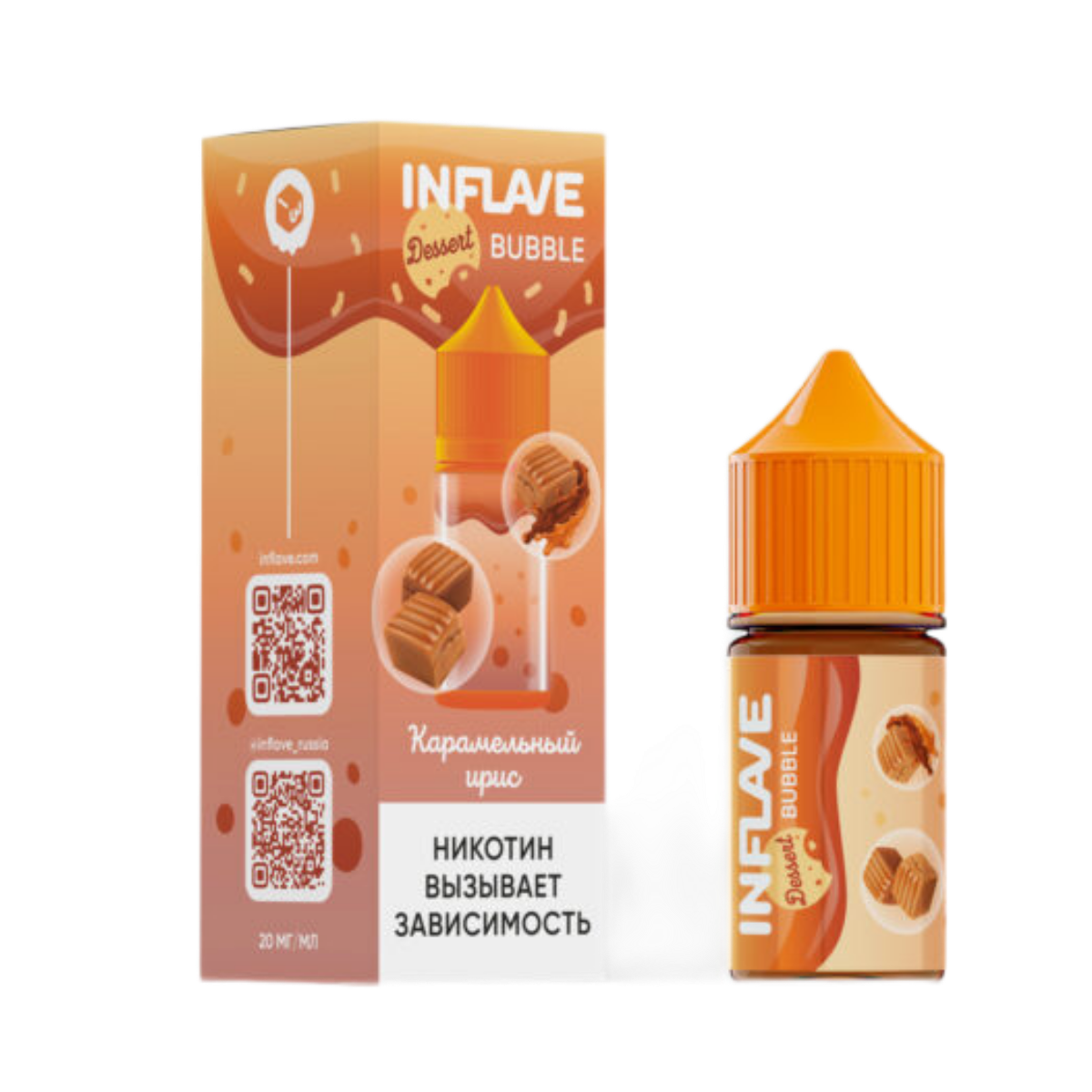 INFLAVE BUBBLE Карамельный ирис 30мl. 2%