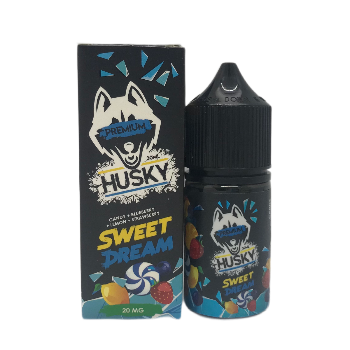 HUSKY Premium Ледяные конфеты черника лимон клубника 30 мл 2%