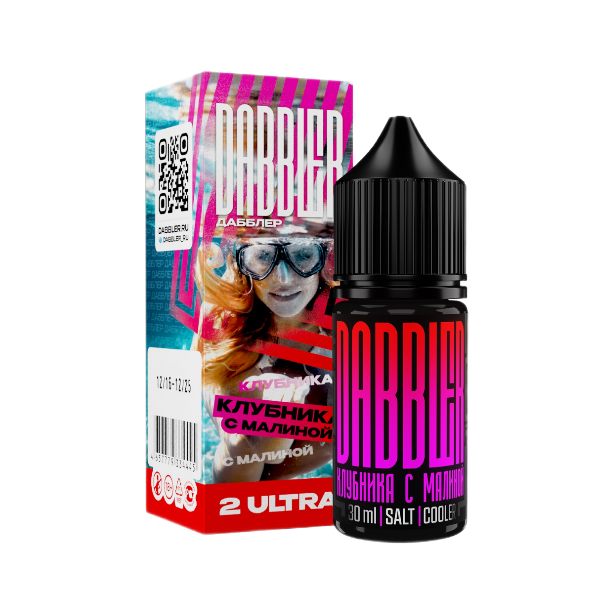 Dabbler Salt chubby Клубника малина 30мл 2 ultra