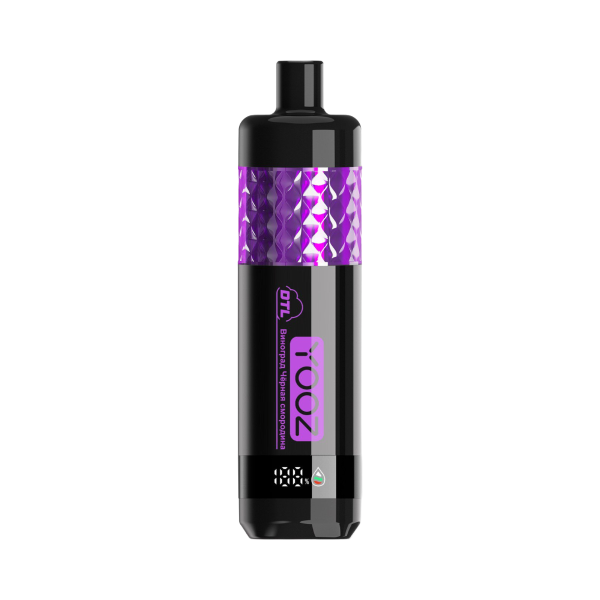 YOOZ SHISHA 14000 Виноград чёрная смородина 1%