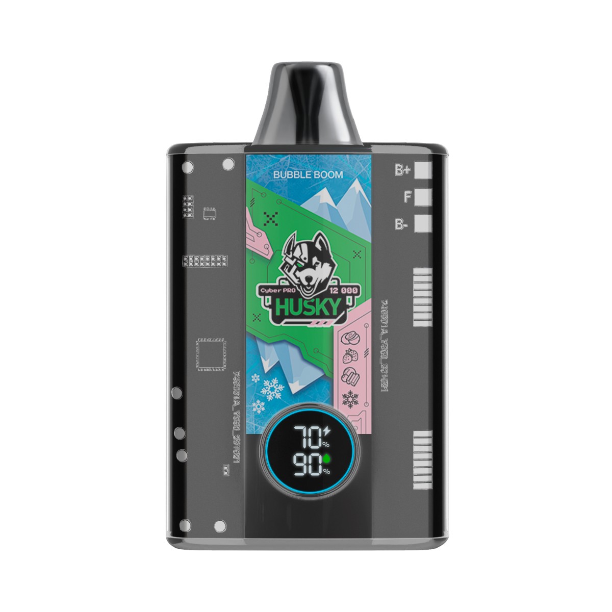 HUSKY CYBER PRO 12000 Кислое киви клубника бабб гам лед 2%