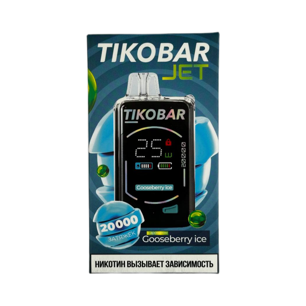 TIKOBAR JET 20000 Крыжовник лед 2%