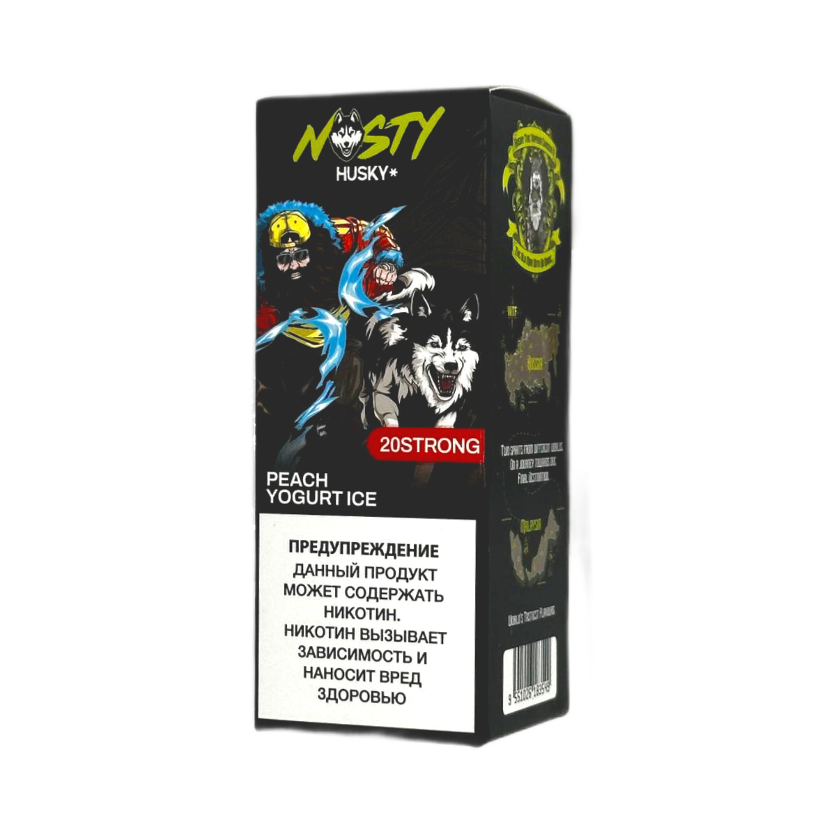 NASTY X HUSKY  Strong Персиковый йогурт лёд 20мг 30мл