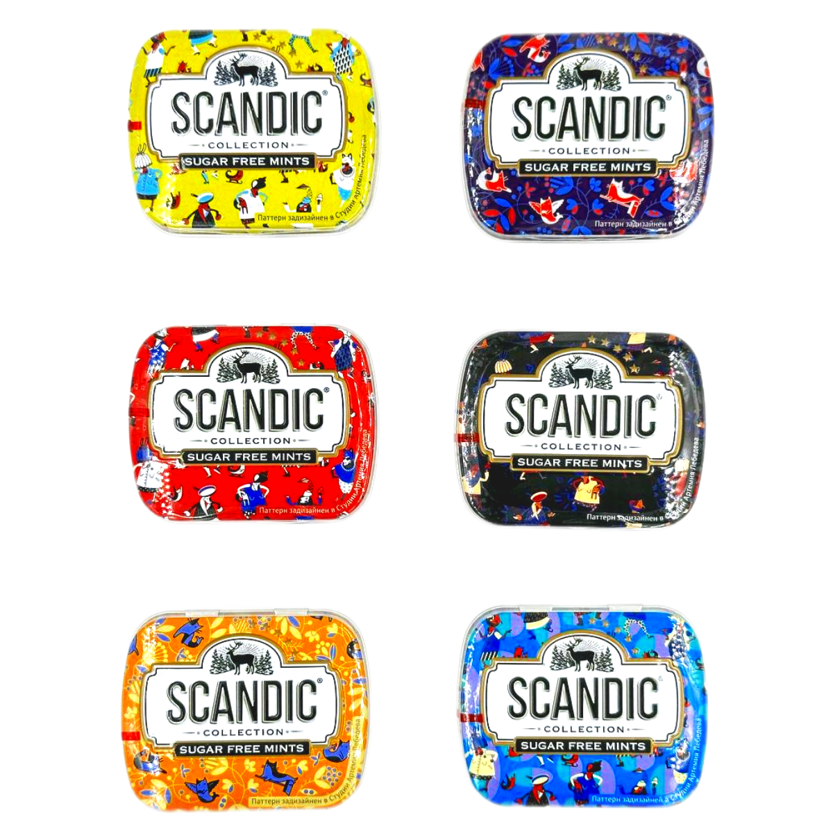 Конфеты SCANDIC Клубничный микс (Коллекция "Бабушка танцует") б/сахара 14 гр