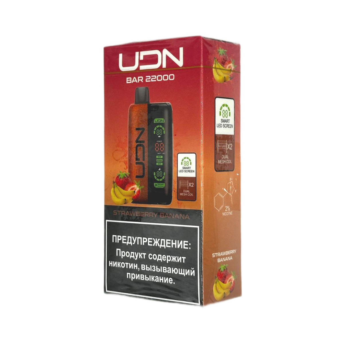 UDN BAR 22000 Клубника банан 2%