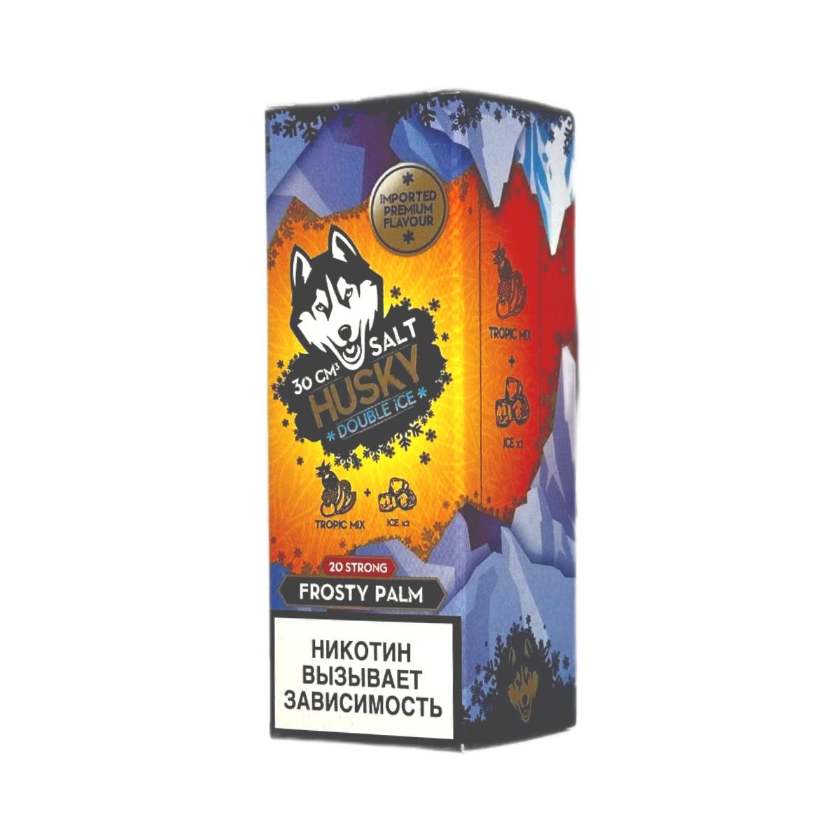 HUSKY SALT strong   double ICE Тропические фрукты 30мл.20мг.