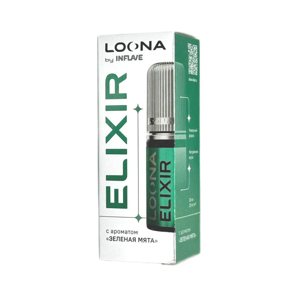 INFLAVE LOONA ELIXIR Зеленая мята 30мл.20мг.