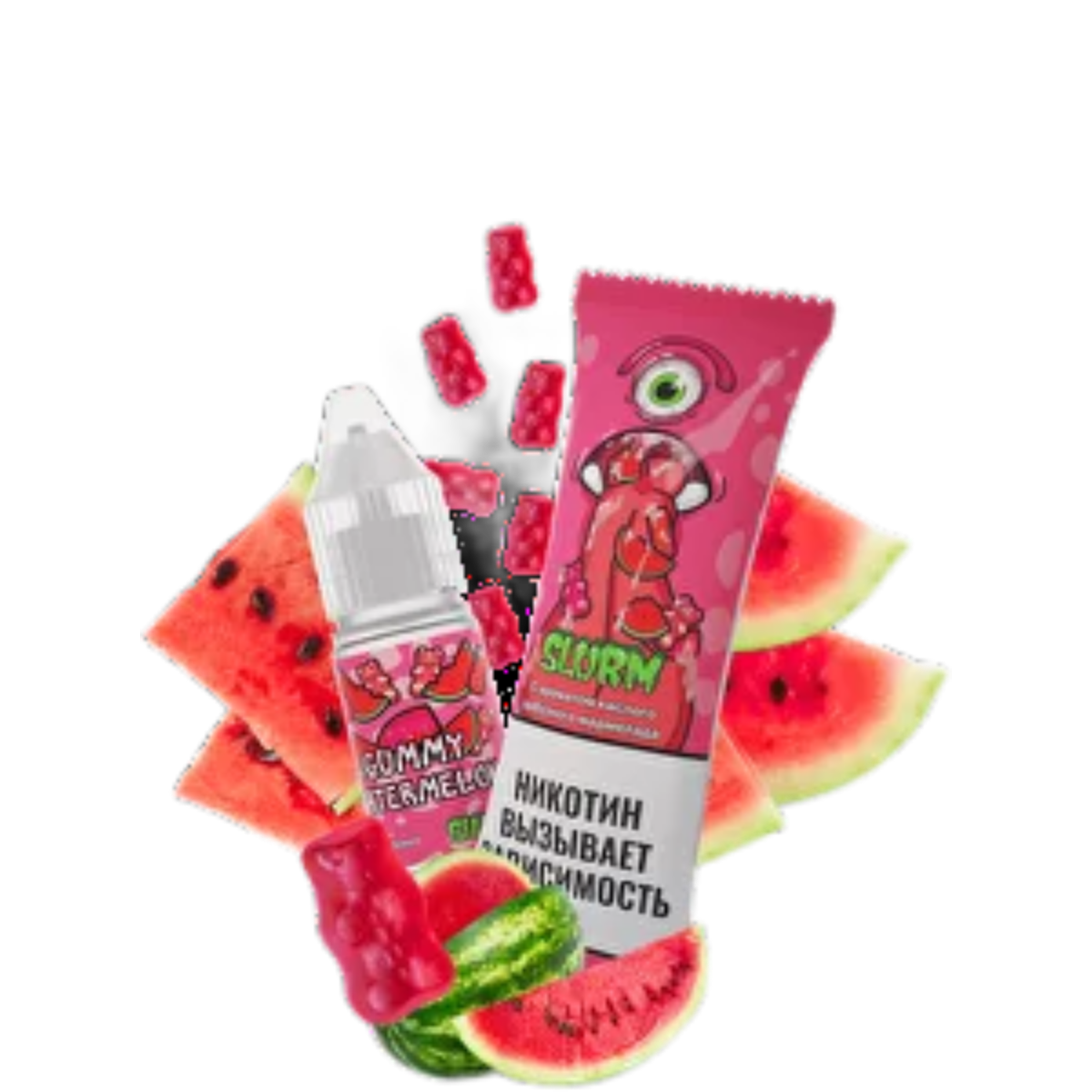 SLURM Кислый арбузный мармелад 10мл.15мг