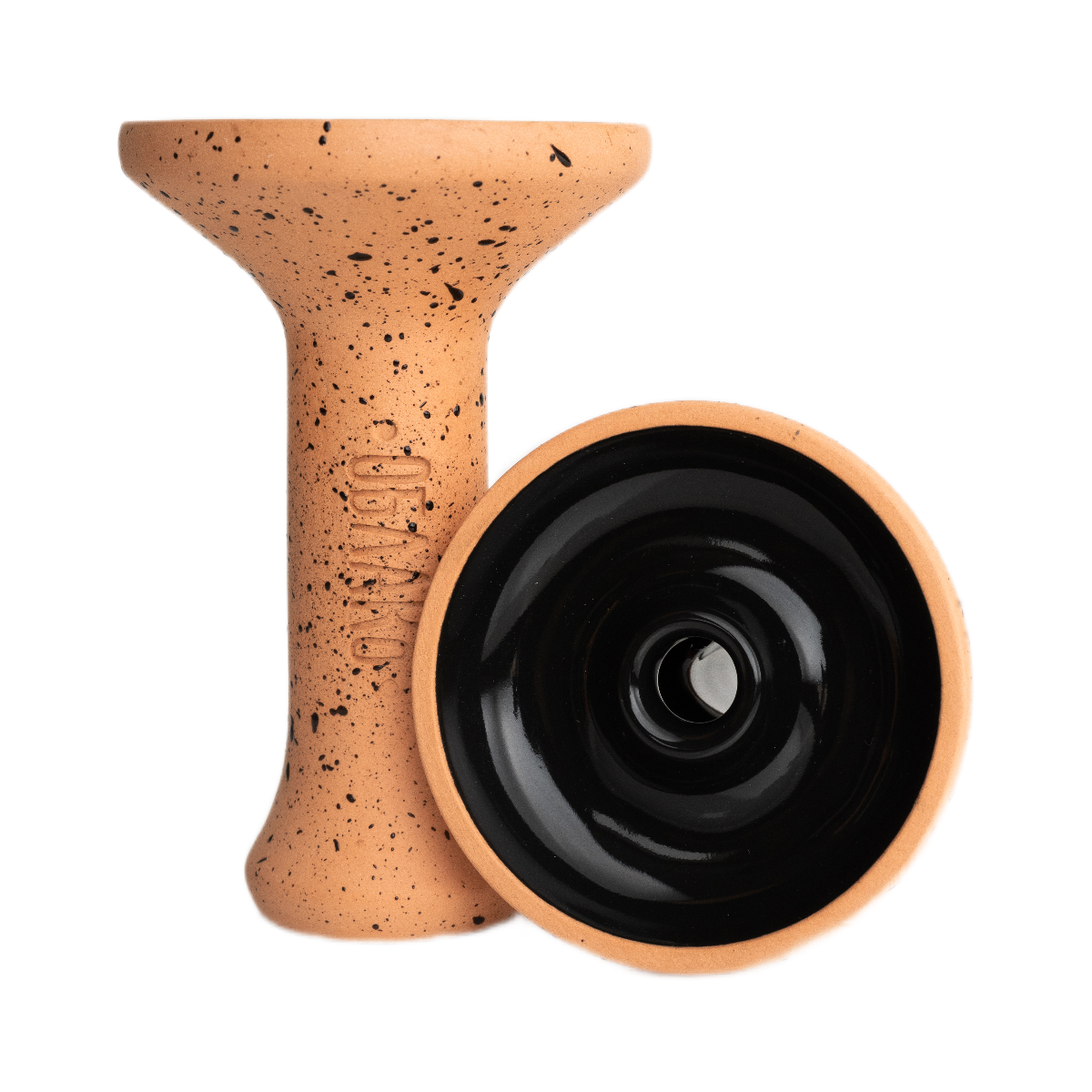 Кальянная чашка керамическая ОБЛАКО MONO Phunnel M оранжевый с черной