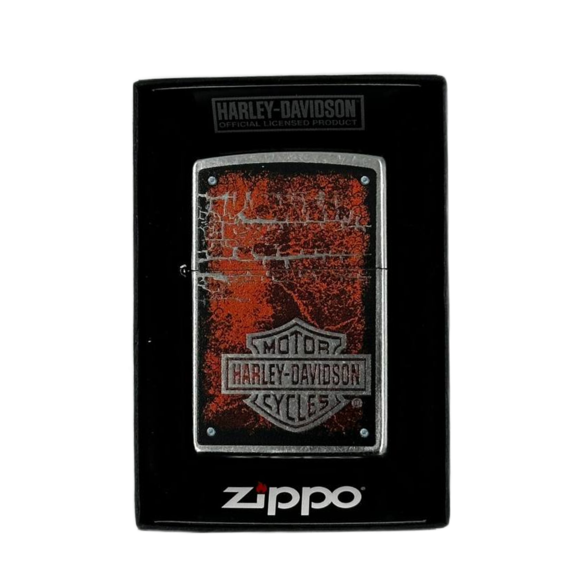 ZIPPO/49658 Harley-Davidson® покр.Street Chrome™, лат/сталь, серебр., матов.