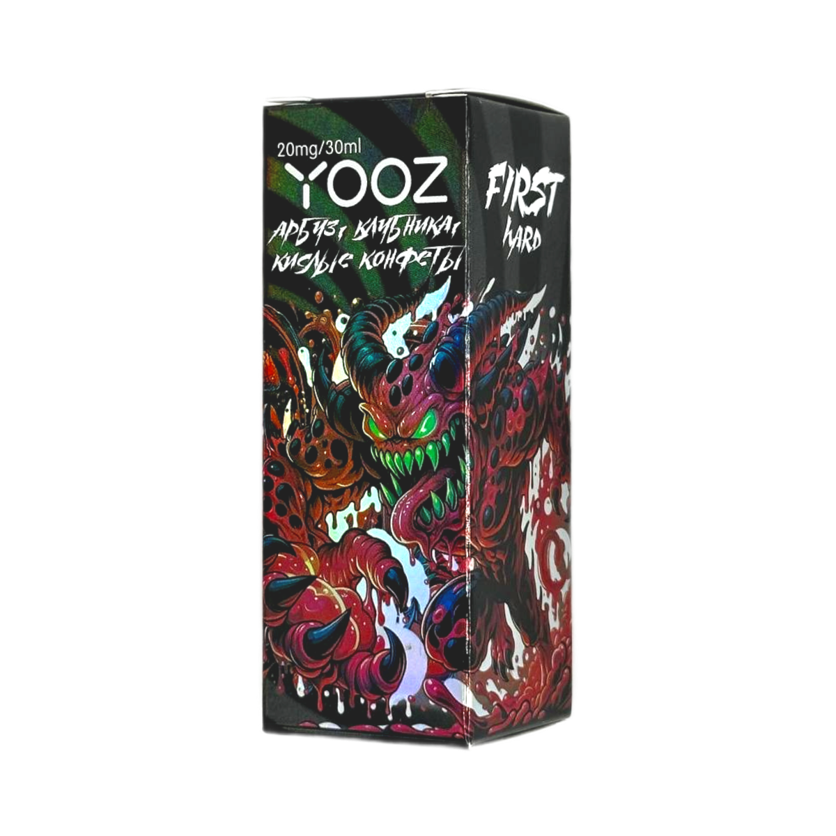 YOOZ Hard Арбуз клубника кислые конфеты 30мл.