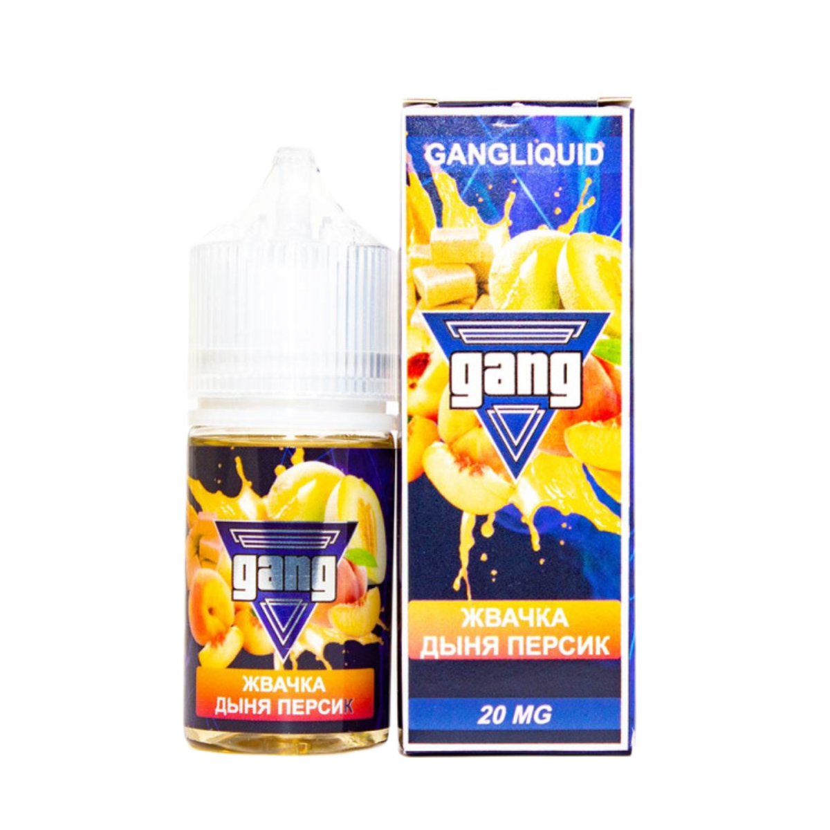 GANG Жвачка дыня персик 30мл 2%