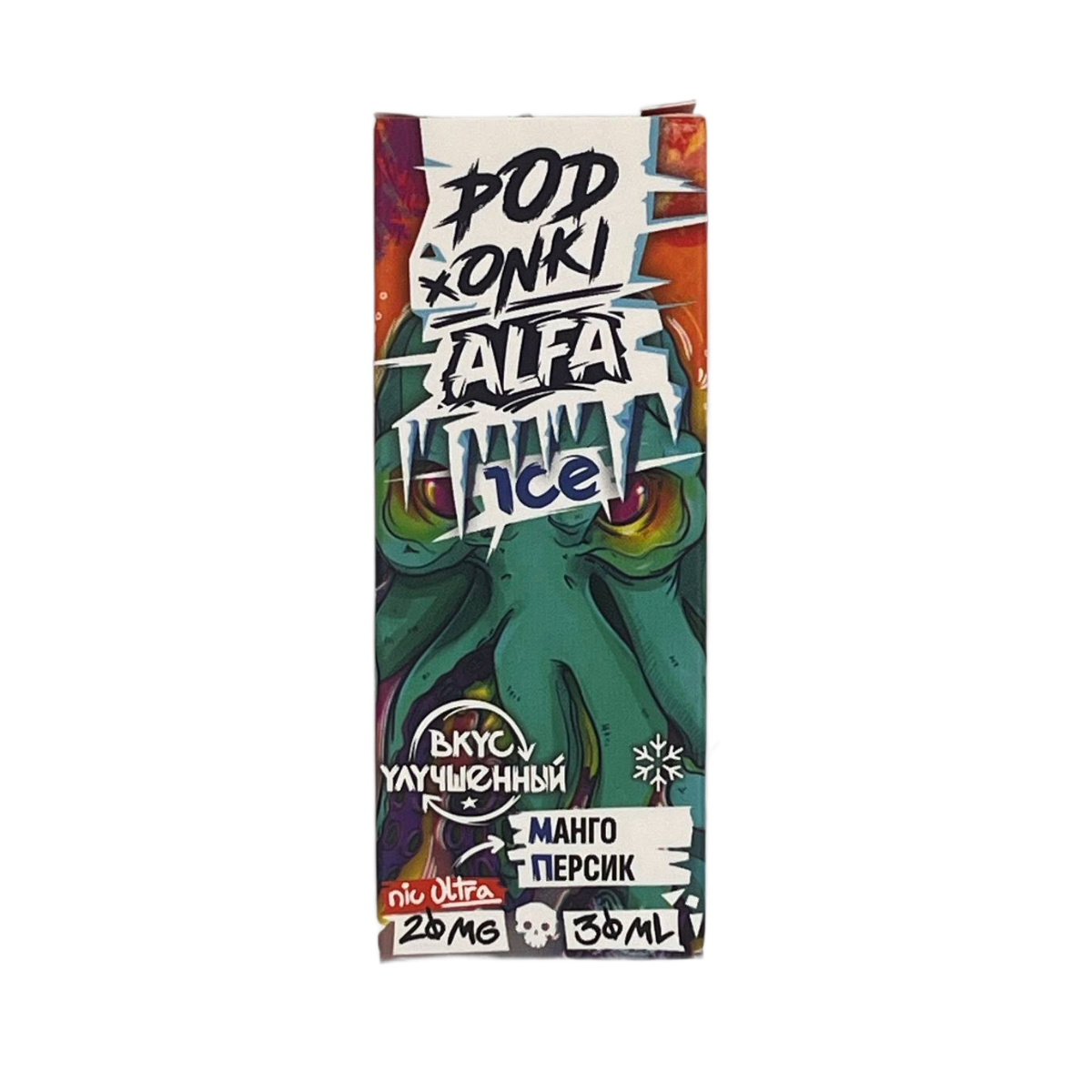 .POD ONKI ALFA ULTRA Манго персик 30мl. 20 мг