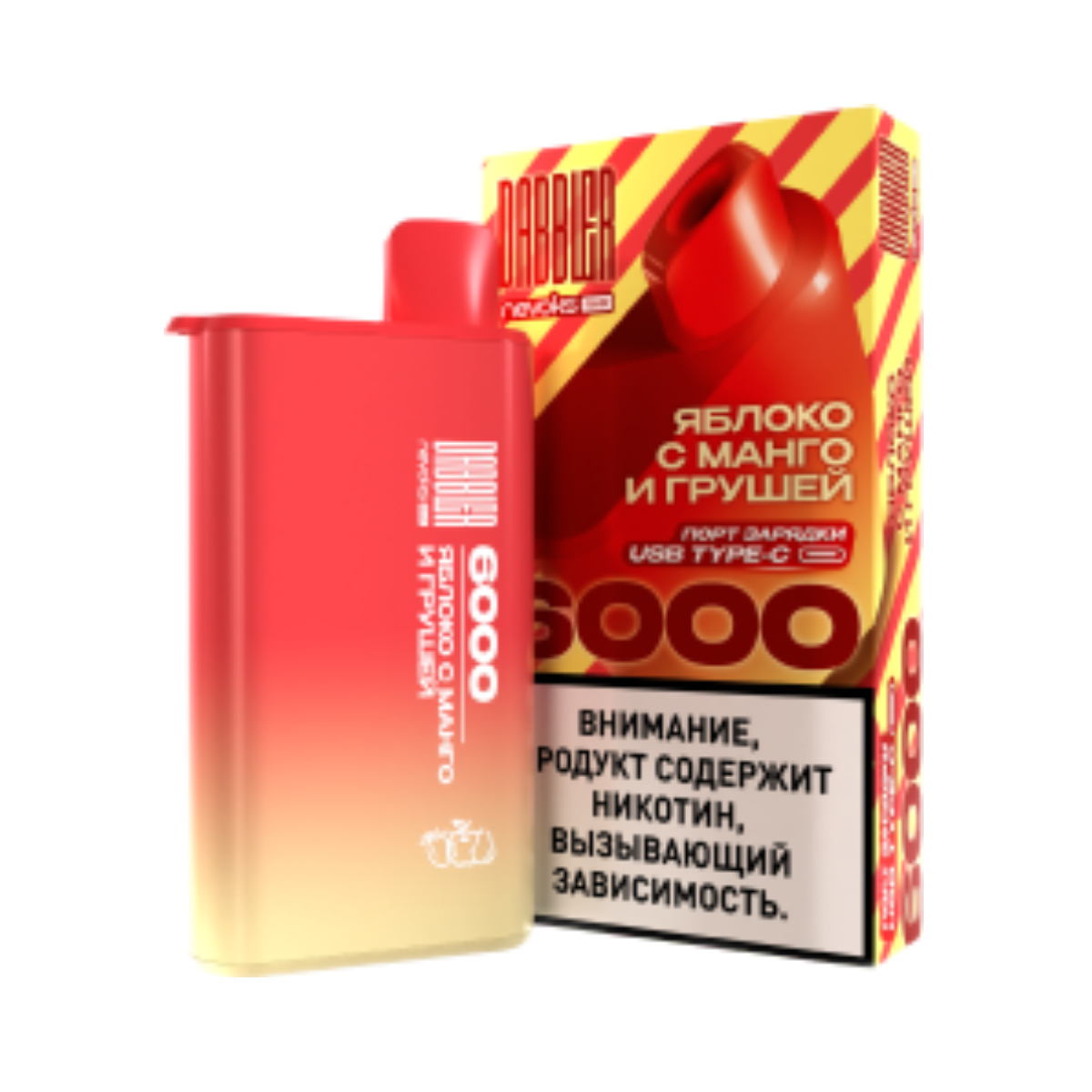 BRUSKO DABBLER 6000 Яблоко с манго и грушей 2%