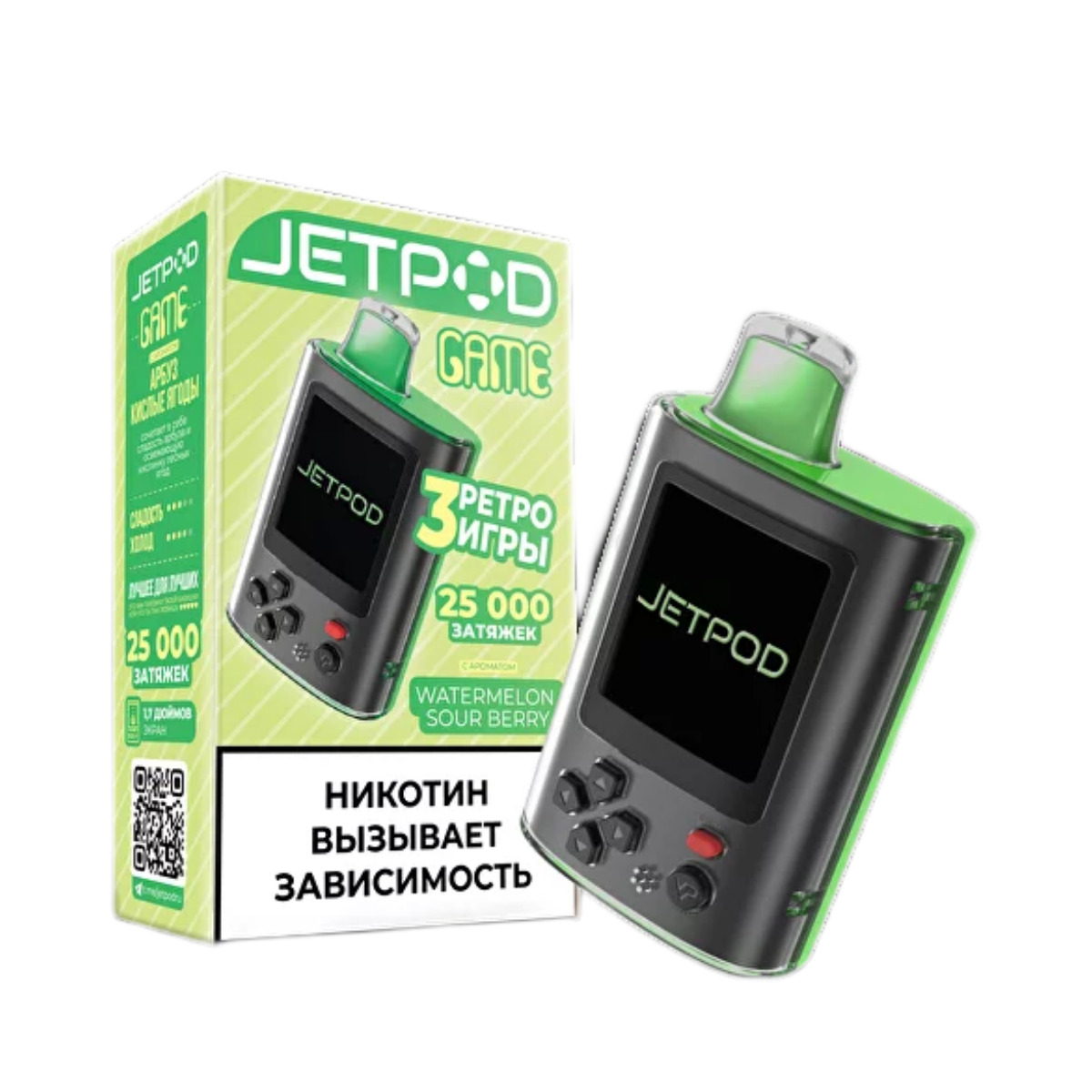 JETPOD GAME 25000 Арбуз кислые ягоды 2%