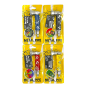 Трубка Блистер TVC металл с гриндером и сеткой Кубики цветная L7/D3 см.