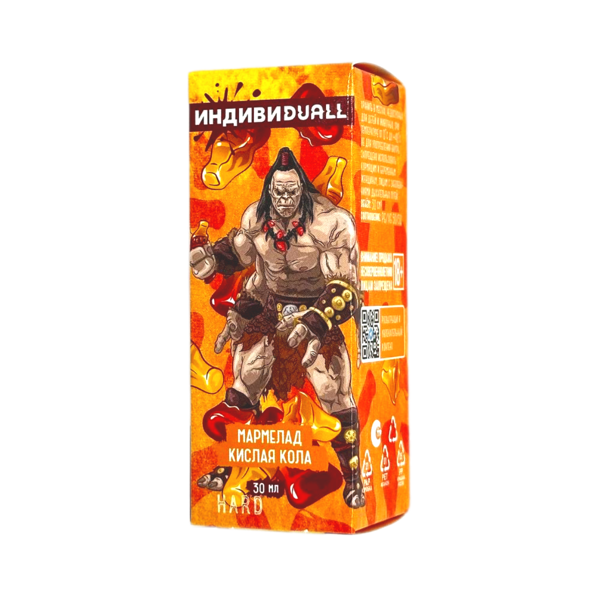 ИНДИВИ DUALL Hard Мармелад кислая кола 30мл.20мг.