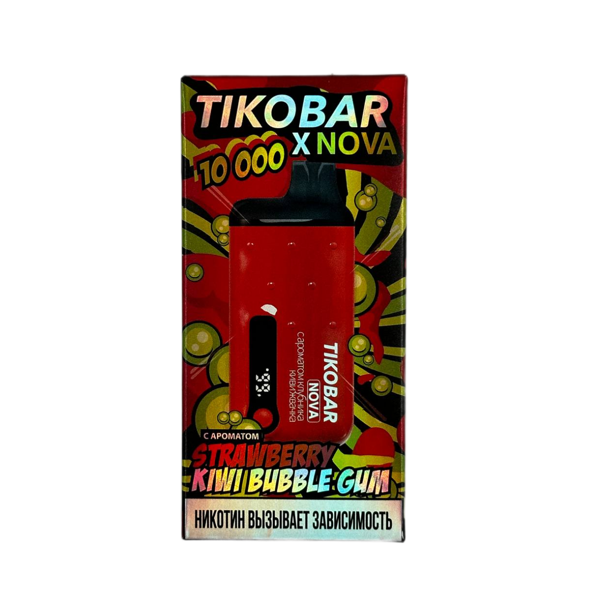 TIKOBAR 10000 NOVA Клубника киви жвачка 2%