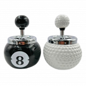 Пепельница TVC керамическая мяч/шар /крутящий элемент D10.5см.