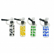 Бонг TVC 11см карманный прозрачный с рисунком