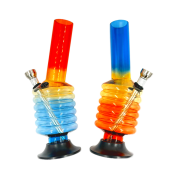 Бонг TVC 20см гармошка разноцветные