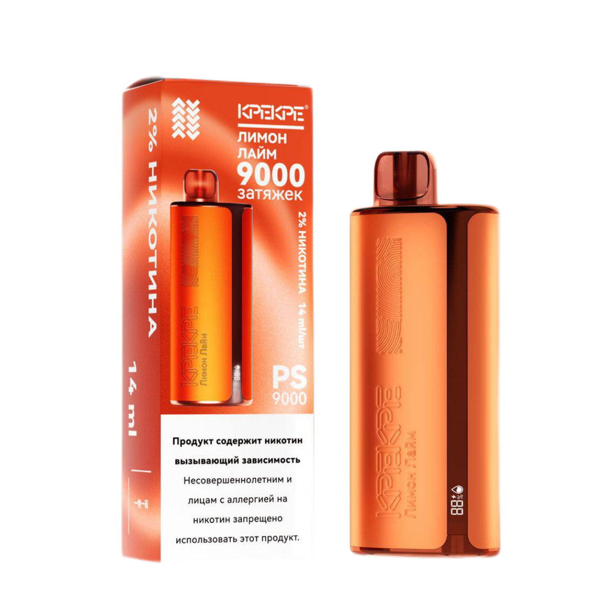 ATTACKER KPEKPE PS 9000 Лимон лайм 2%