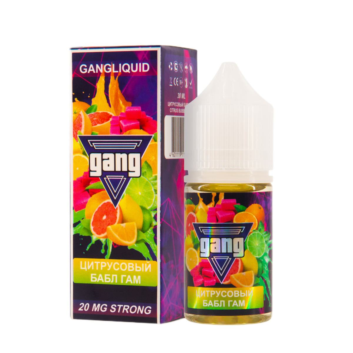 GANG Strong Цитрусовая жвачка 30мл 4.5%