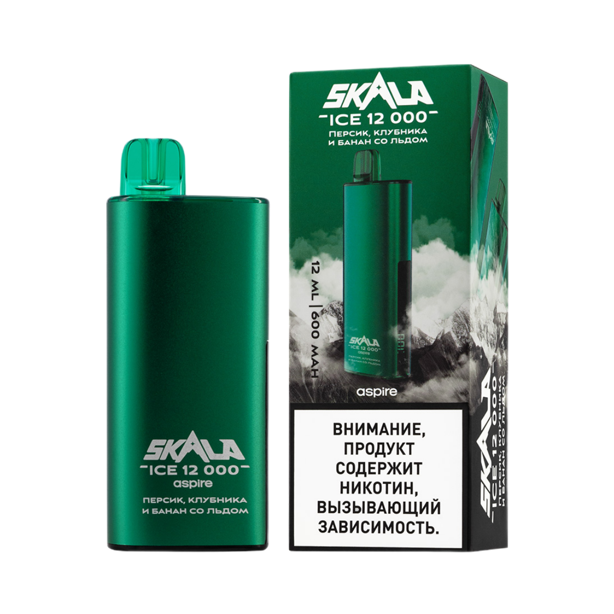 SKALA ICE 12000 Персик, клубника и банан со льдом 2%