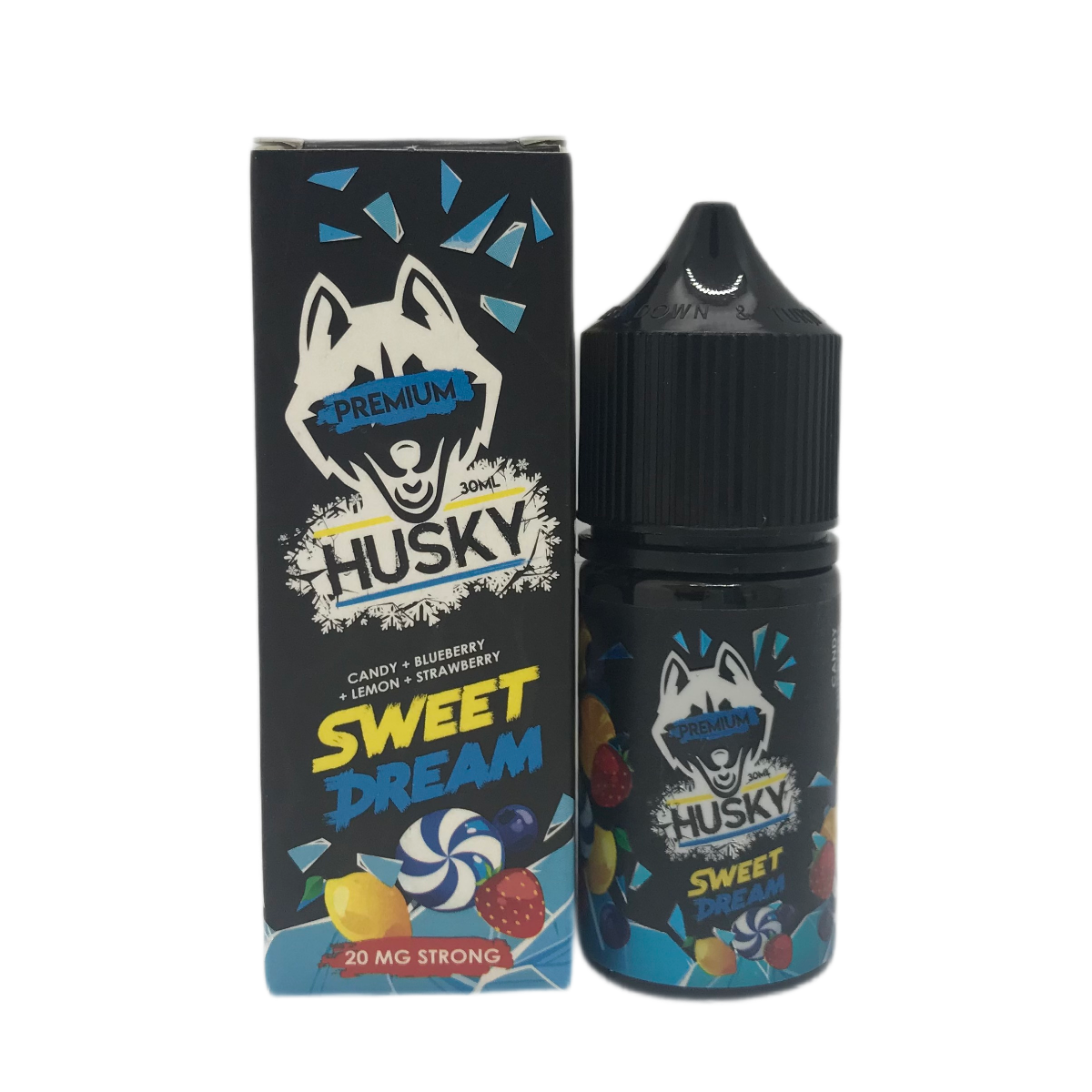 HUSKY Premium strong Ледяные конфеты черника лимон клубника 30мл 2%